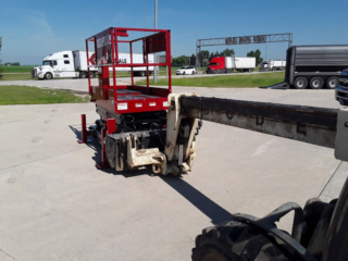 Terex Telehandler with Boom Extended Terex Telehandler with Boom Extended